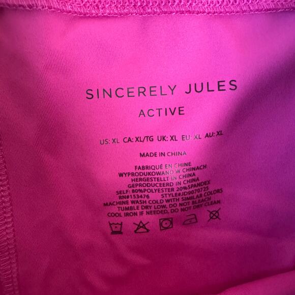 Sincerely Jules Active 3" Pull On High Rise Biker Shorts US Women's XL - Picture 3 of 4